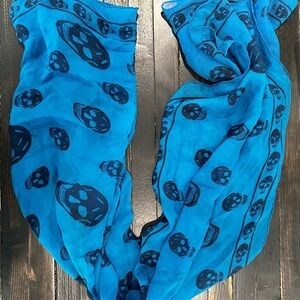 Alexander McQueen Teal Silk Accessory